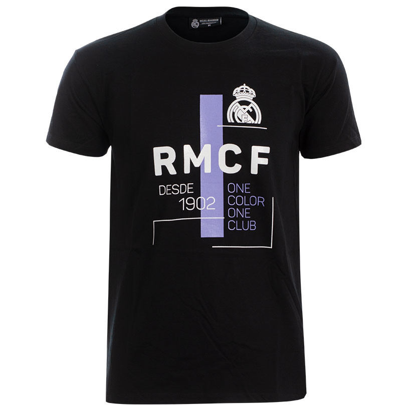 Real Madrid pánské tričko Desde 1902 black - Real Madrid trička, polo trička, košile