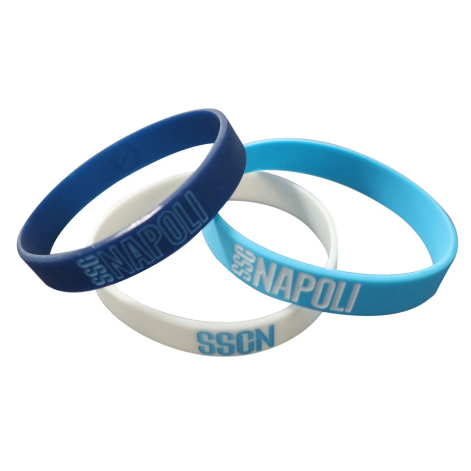 SSC Neapol gumový náramek 3pack Silicone - SSC Neapol klíčenky, náramky, šperky SSC Napoli