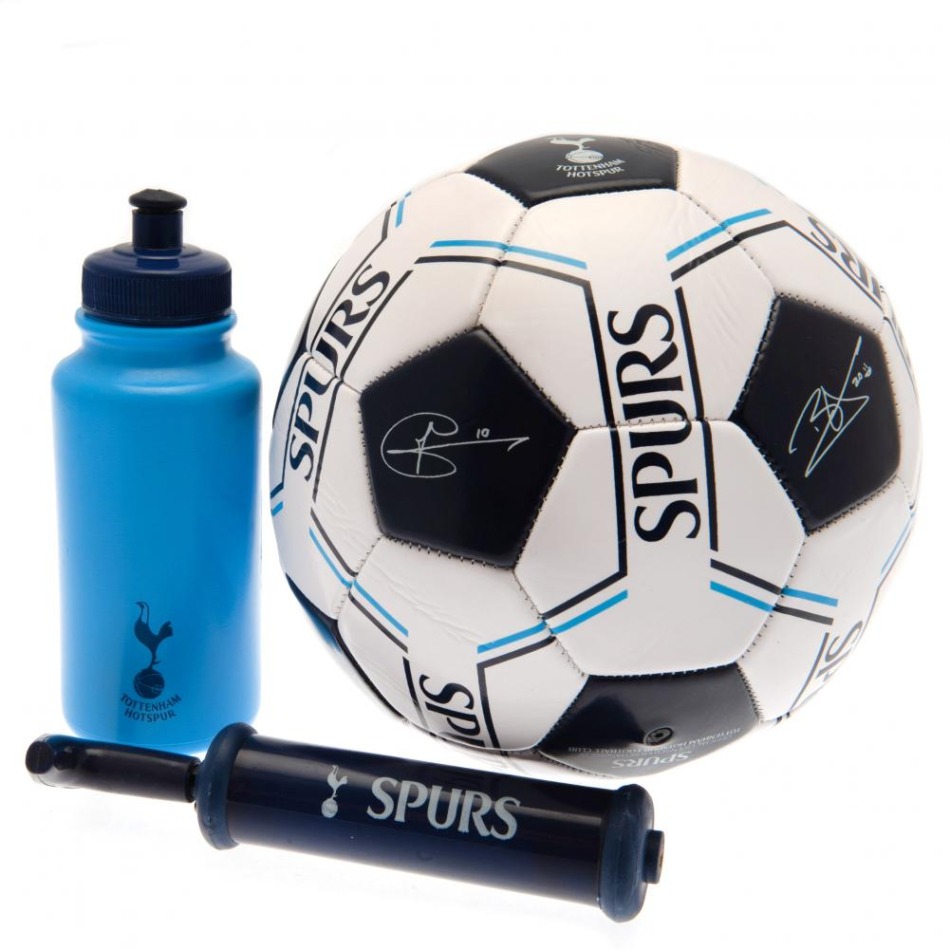 Tottenham Hotspur fotbalový set water bottle - hand pump - size 5 ball - Tottenham Hotspur fotbalové vybavení