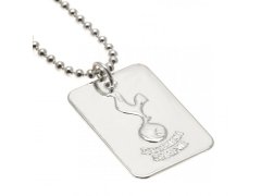 Tottenham Hotspur řetízek na krk se psí známkou Silver Plated Dog Tag & Chain