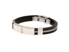 Tottenham Hotspur silikonový náramek Silver Inlay Silicone Bracelet