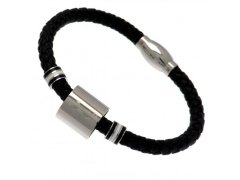 Tottenham Hotspur kožený náramek Colour Ring Leather Bracelet