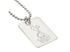 Tottenham Hotspur řetízek na krk se psí známkou Silver Plated Dog Tag & Chain