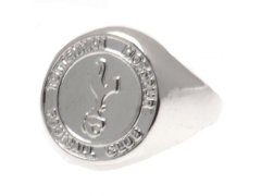 Tottenham Hotspur prsten Silver Plated Crest Ring Small