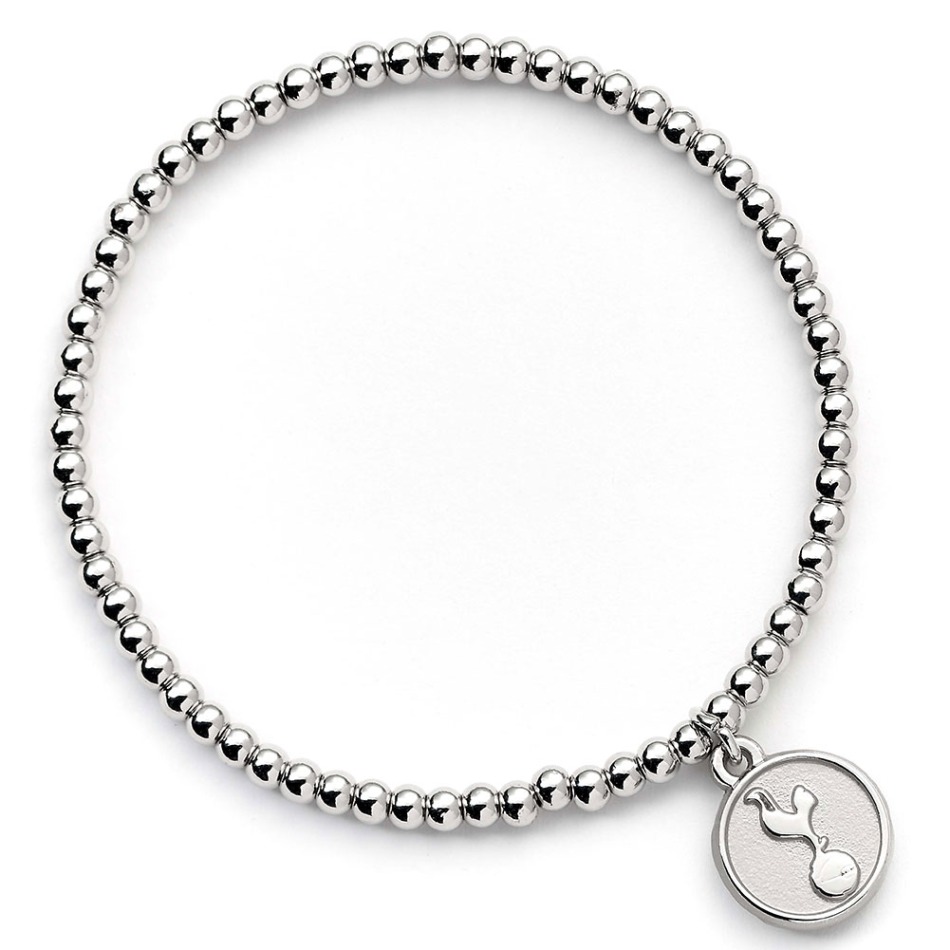 Tottenham Hotspur náramek Silver Finish Bead