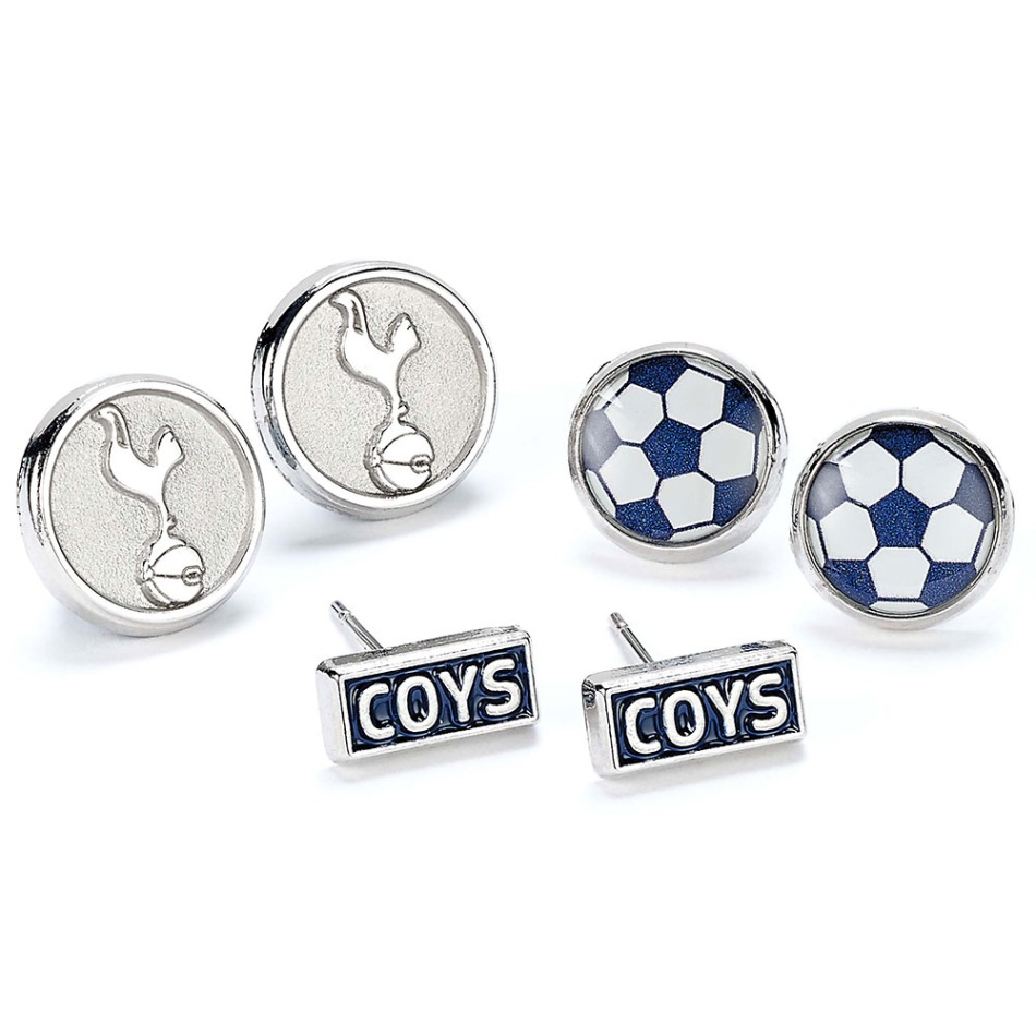 Tottenham Hotspur sada náušnic three unique designs