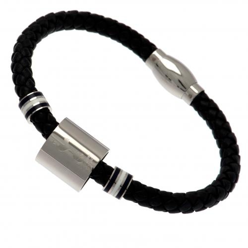 Tottenham Hotspur kožený náramek Colour Ring Leather Bracelet