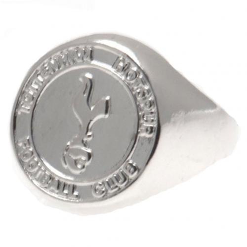 Tottenham Hotspur prsten Silver Plated Crest Medium