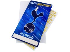 Tottenham Hotspur narozeninové přání se samolepkami Personalised Birthday Card