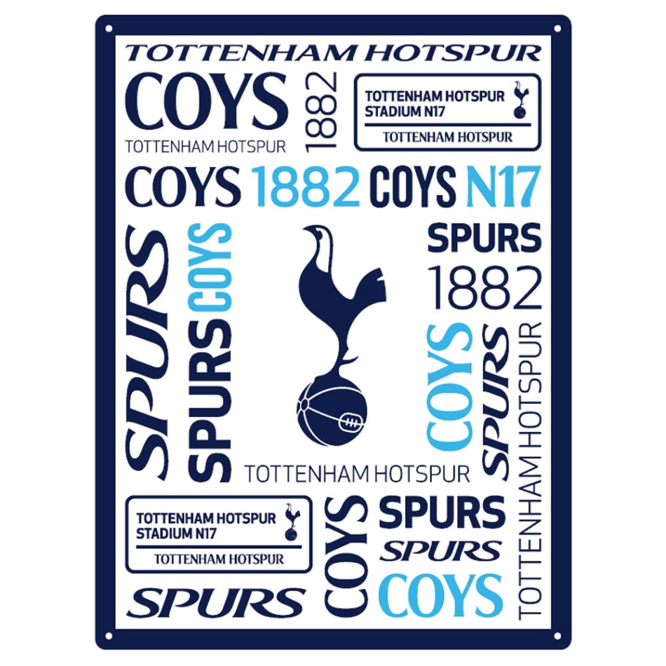 Tottenham Hotspur FC Large Montage Sign - Tottenham Hotspur ostatní suvenýry