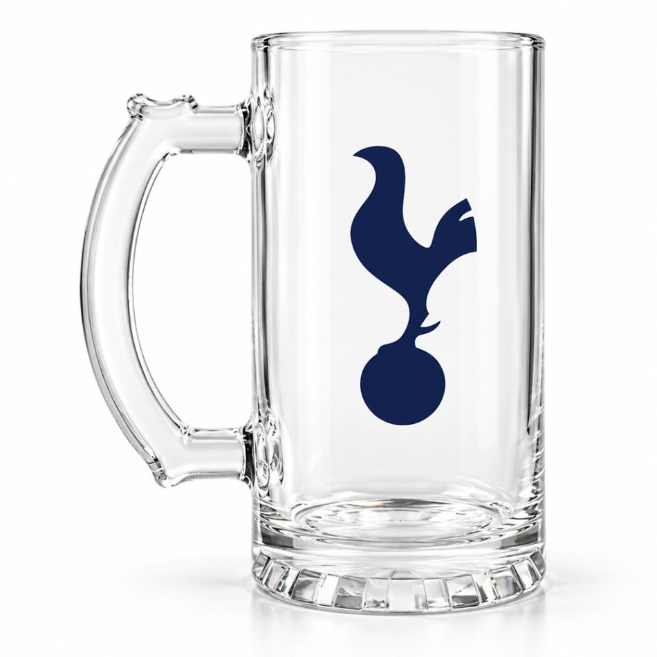 Tottenham Hotspur FC Stein Glass Tankard - Tottenham Hotspur sklenice, hrníčky, misky