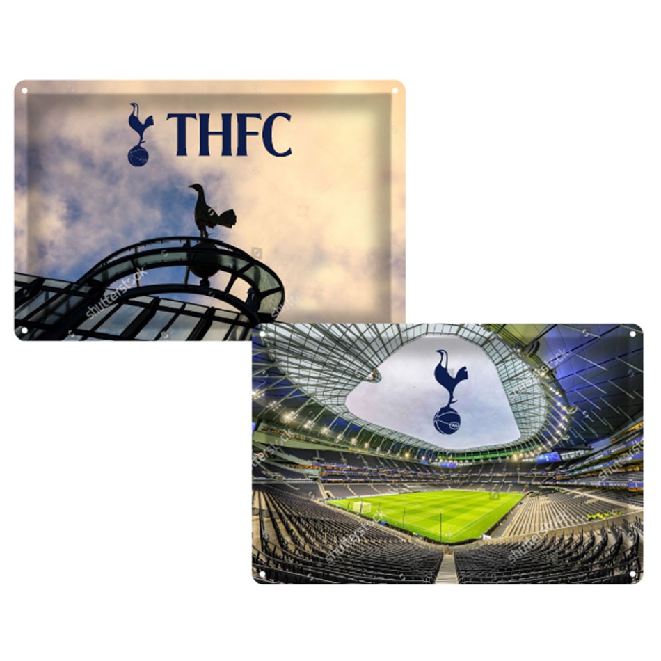 Tottenham Hotspur cedule na zeď 2pk Stadium - Tottenham Hotspur vlajky, plakáty