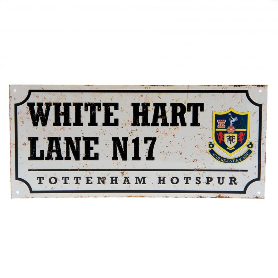 Tottenham Hotspur cedule na zeď Street Sign Retro - Tottenham Hotspur vlajky, plakáty