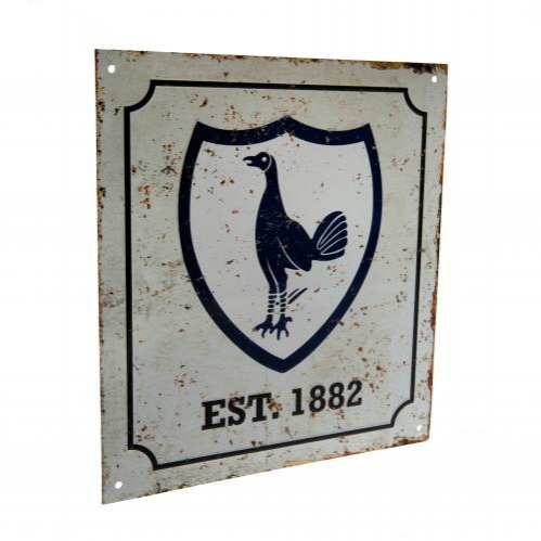 Tottenham Hotspur cedule na zeď Retro Logo Sign - Tottenham Hotspur vlajky, plakáty