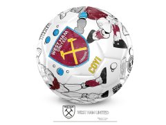 West Ham United fotbalový míč Colour - size 2