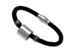 West Ham United kožený náramek Colour Ring Leather Bracelet
