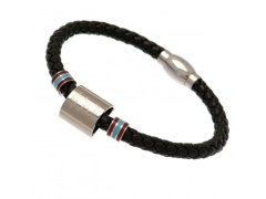 West Ham United kožený náramek Colour Ring Leather Bracelet