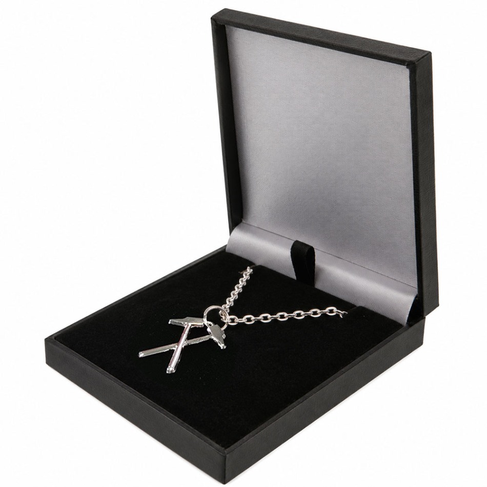 West Ham United řetízek na krk s&nbsp;přívěškem Silver Plated Boxed Hammers Pendant - West Ham United klíčenky, náramky, šperky