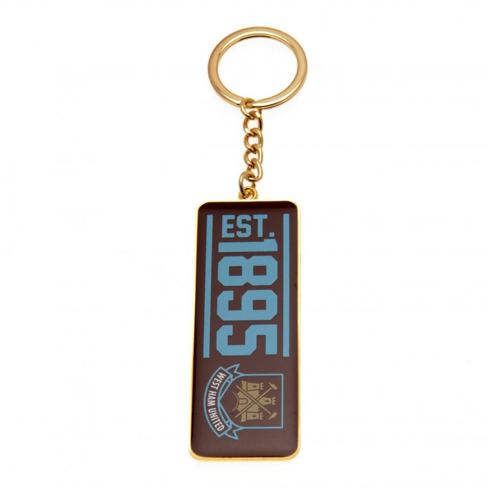 West Ham United přívěšek na klíče Keyring EST