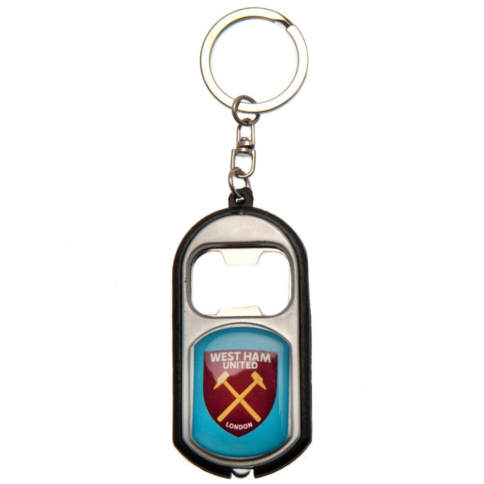 West Ham United přívěšek s&nbsp;otvírakem Key Ring Torch Bottle Opener - West Ham United klíčenky, náramky, šperky