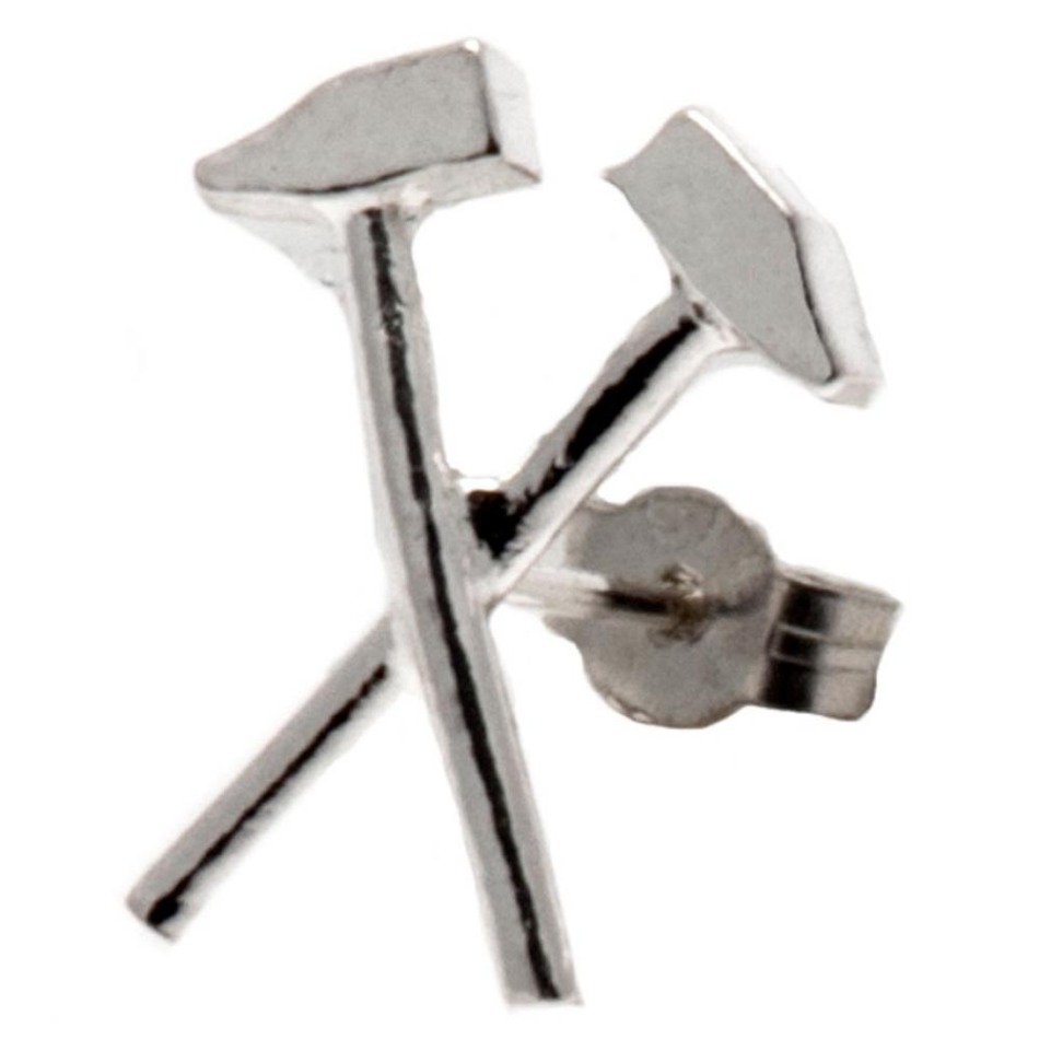 West Ham United náušnice Sterling Silver Stud Earring - West Ham United klíčenky, náramky, šperky