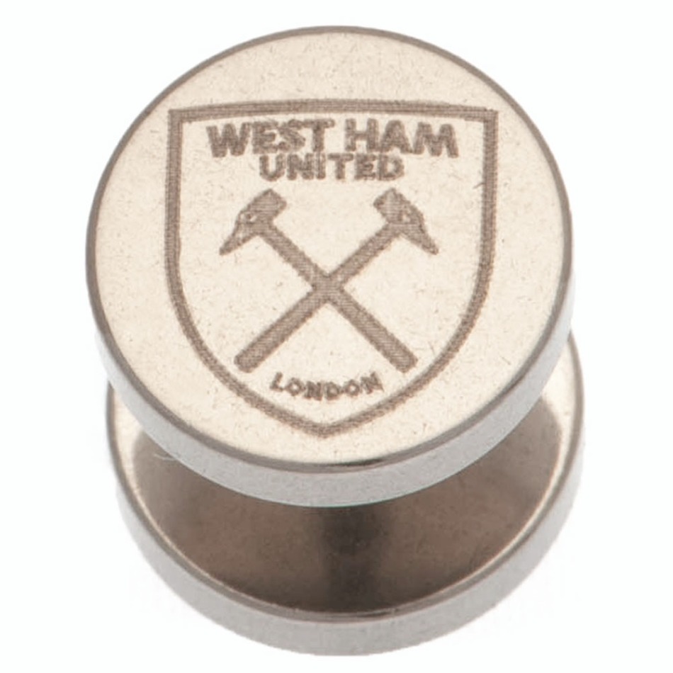 West Ham United náušnice Stainless Steel Stud Earring - West Ham United klíčenky, náramky, šperky