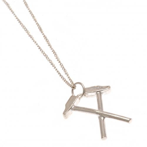 West Ham United řetízek na krk s&nbsp;přívěškem Sterling Silver Pendant & Chain HM - West Ham United klíčenky, náramky, šperky