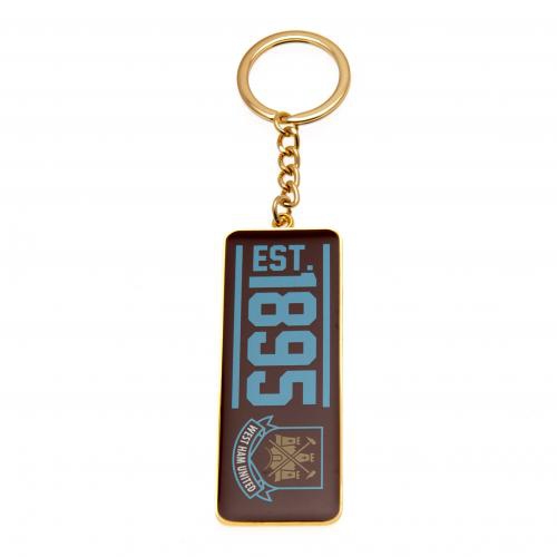 West Ham United přívěšek na klíče Keyring EST