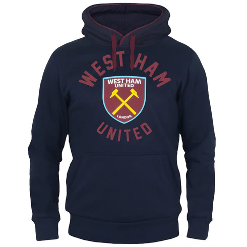 West Ham United pánská mikina s&nbsp;kapucí Graphic navy blue - West Ham United mikiny, bundy