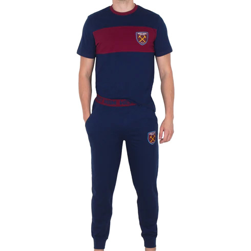 West Ham United pánské pyžamo Long navy