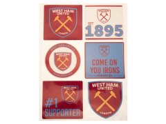 West Ham United samolepky Car Decal Set