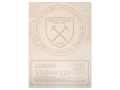 West Ham United samolepky 2pk A4 Car Decal