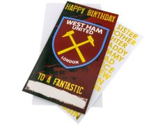 West Ham United narozeninové přání Personalised Birthday Card