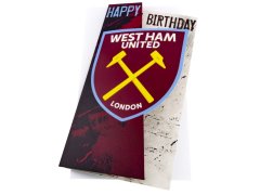 West Ham United blahopřání Crest Birthday Card