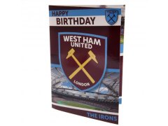 West Ham United narozeninové přání Musical Birthday Card