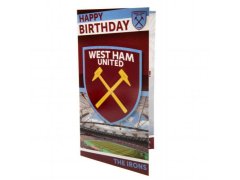 West Ham United narozeninové přání Birthday Card