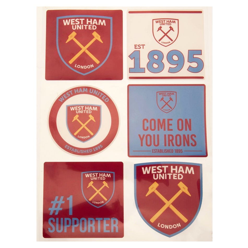 West Ham United samolepky Car Decal Set - West Ham United ostatní suvenýry