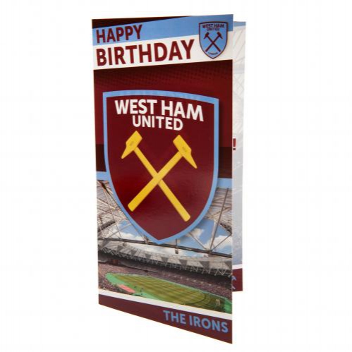 West Ham United narozeninové přání Birthday Card - West Ham United ostatní suvenýry