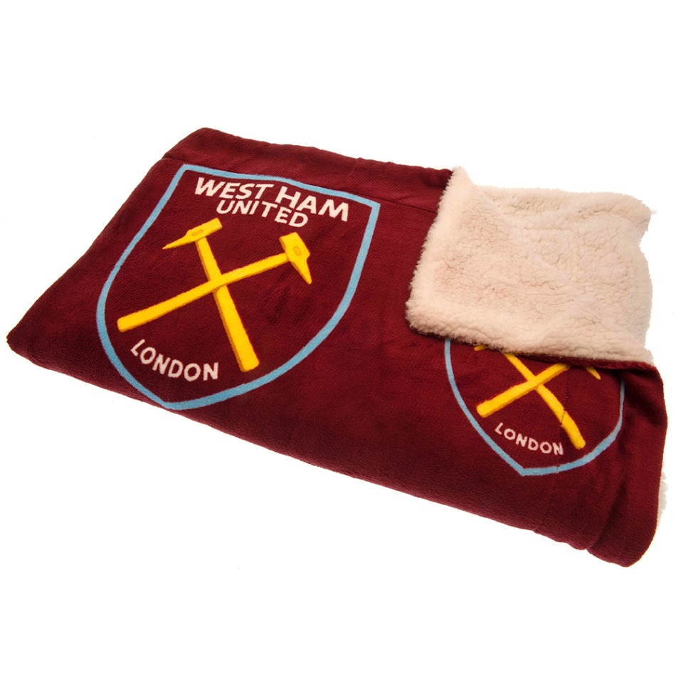 West Ham United deka Sherpa Fleece Blanket - West Ham United povlečení, ručníky, deky