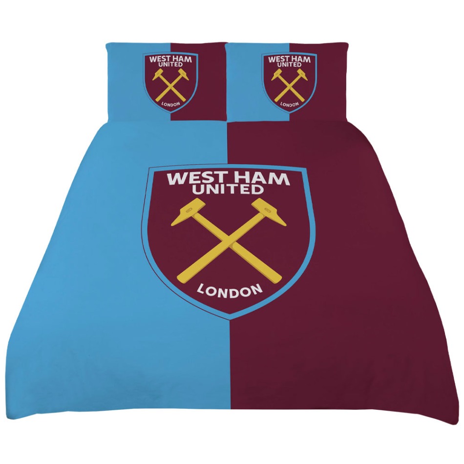 West Ham United povlečení na dvojpostel Colour Split King - West Ham United povlečení, ručníky, deky