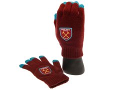 West Ham United pánské rukavice Touchscreen Knitted Gloves Adults