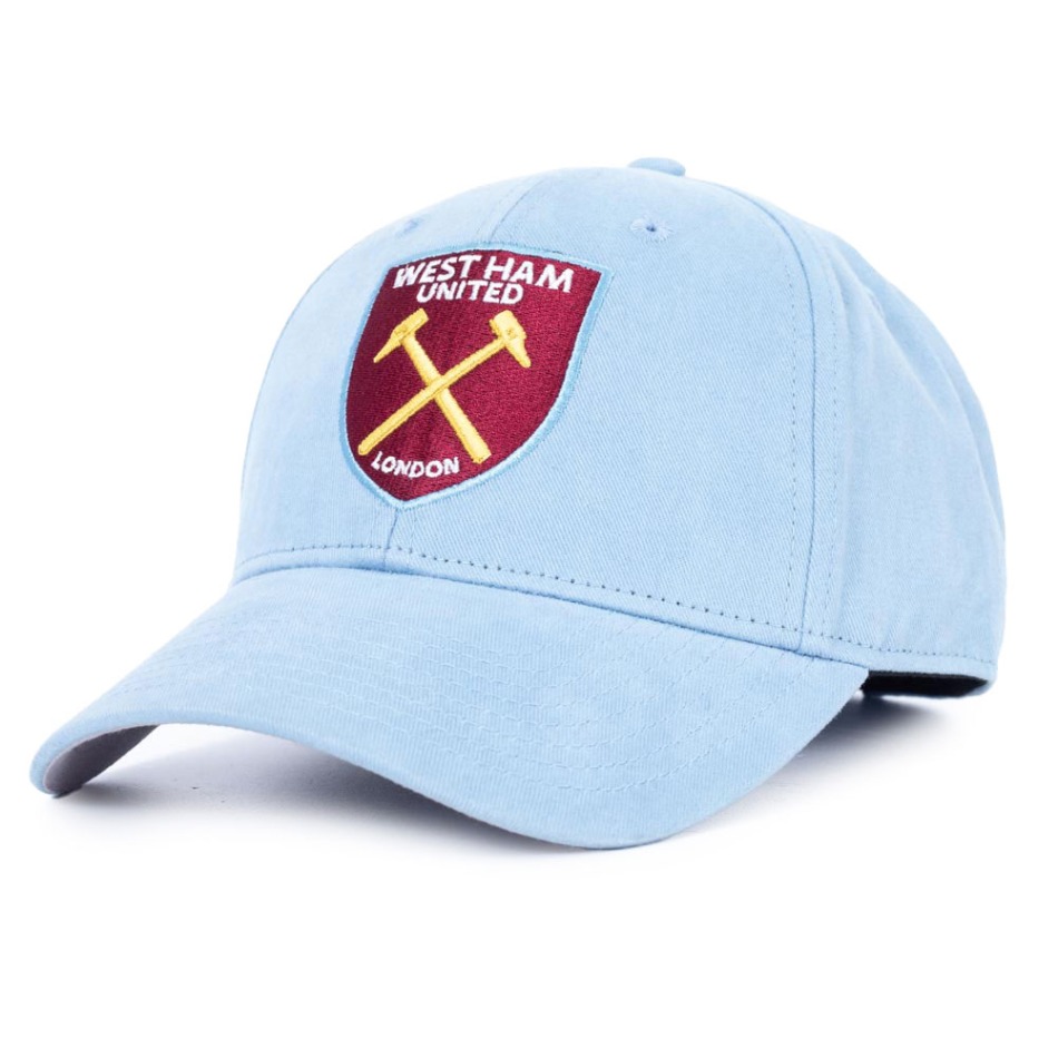 West Ham United čepice baseballová kšiltovka Sky Blue Cap - West Ham United šály, čepice, rukavice