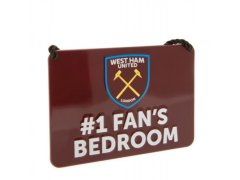 West Ham United značka do ložnice Bedroom Sign No1 Fan