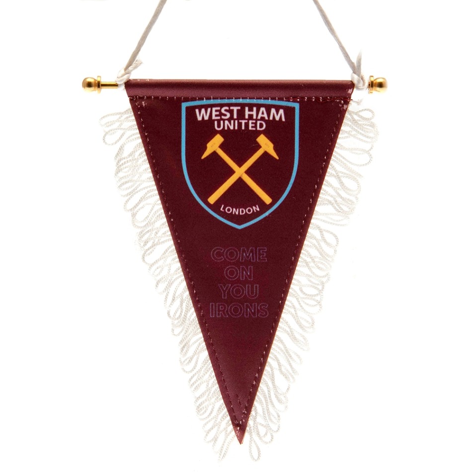 West Ham United vlaječka Triangular Mini Pennant - West Ham United vlajky, plakáty