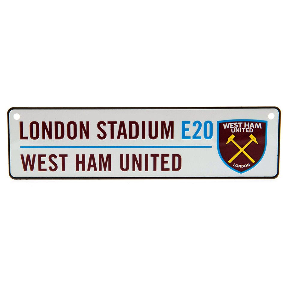 West Ham United cedule na okno Window Sign