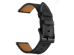 4wrist Kožený řemínek pro Garmin 20 mm - Black