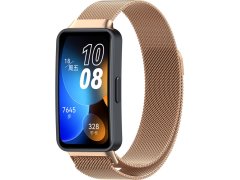 4wrist Milánský tah s magnetickým zapínáním pro Huawei Watch Band 8 - Rose Gold