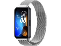 4wrist Milánský tah s magnetickým zapínáním pro Huawei Watch Band 8 - Silver