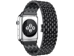 4wrist Ocelový tah s dračím vzorem pro Apple Watch 38/40/41 mm - Black