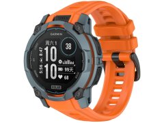 4wrist Silikonový řemínek pro Garmin Instinct 3 Solar a Instinct 3 AMOLED 50 mm - Orange